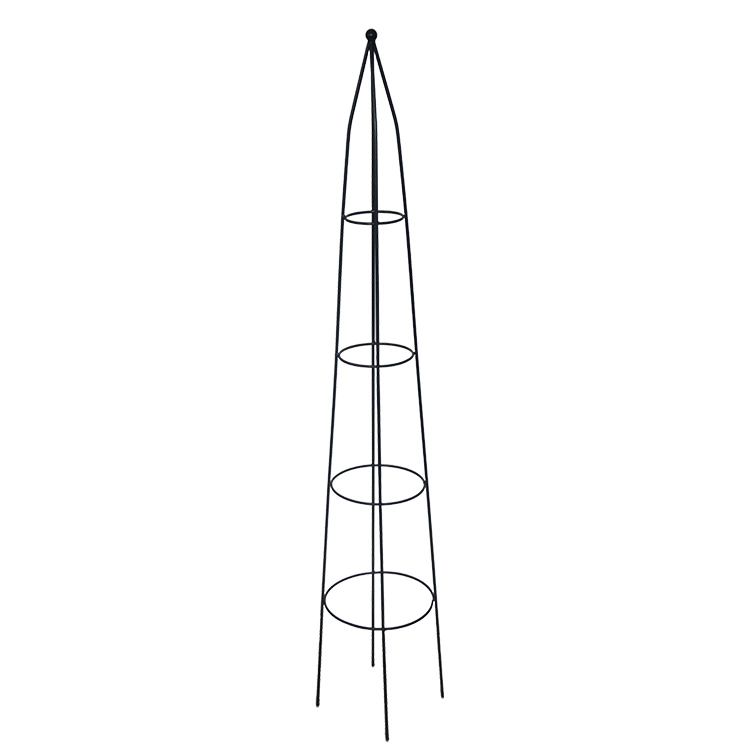 PY88 Esschert Design Metal Garden Trellis Climbing Pyramid Plant Support Stakes