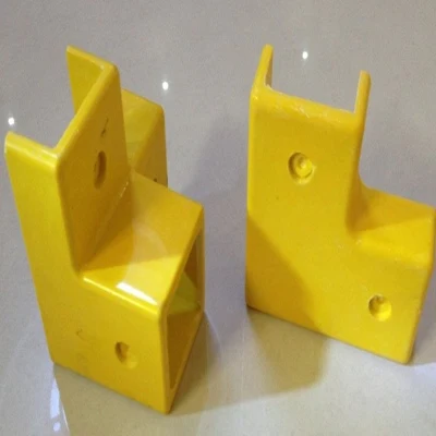 Corrosion Resistant FRP GRP Fiberglass Pultruded Composite Square Tube Corner Connector